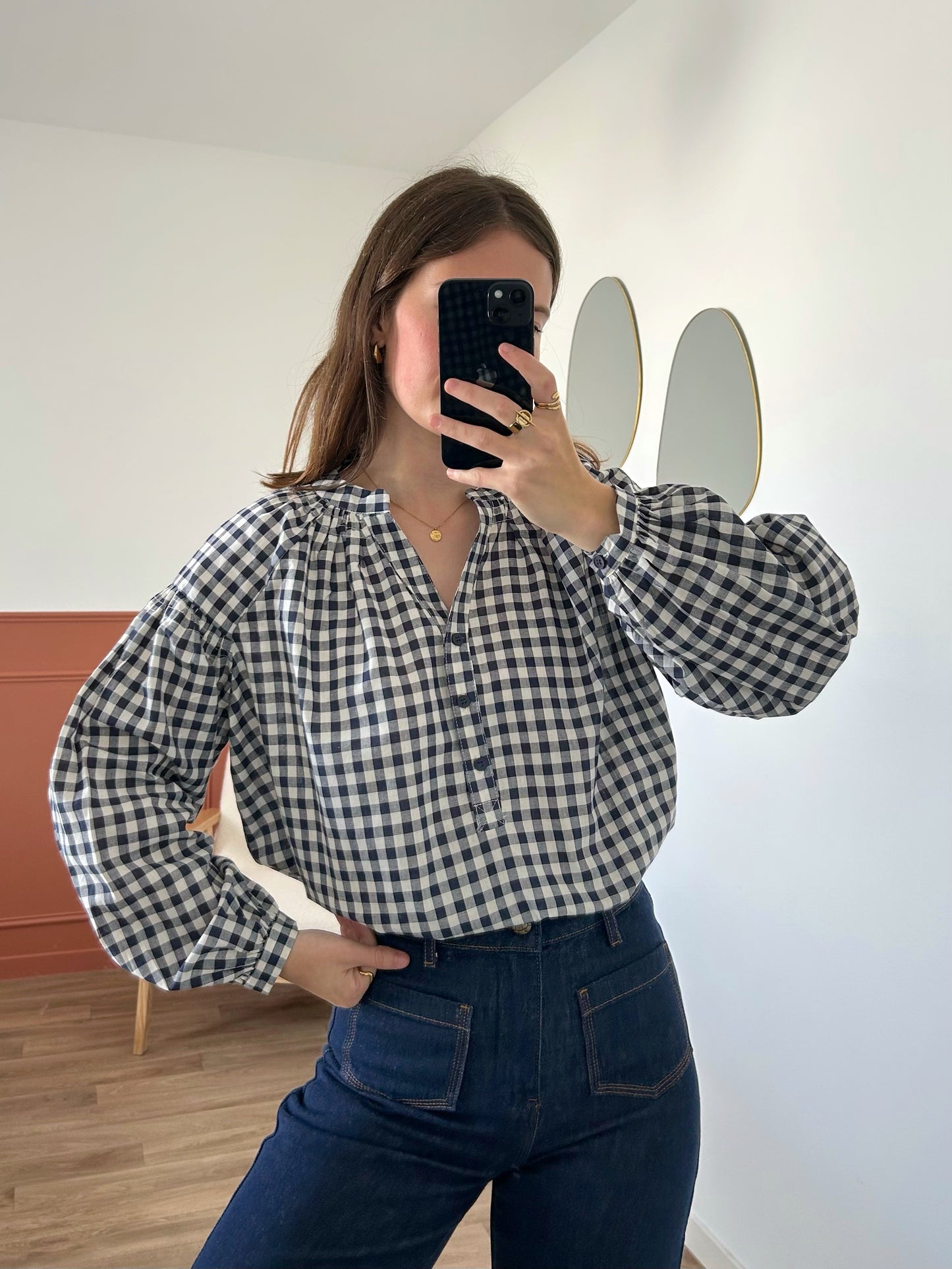 Blouse VANESSA bleu marine