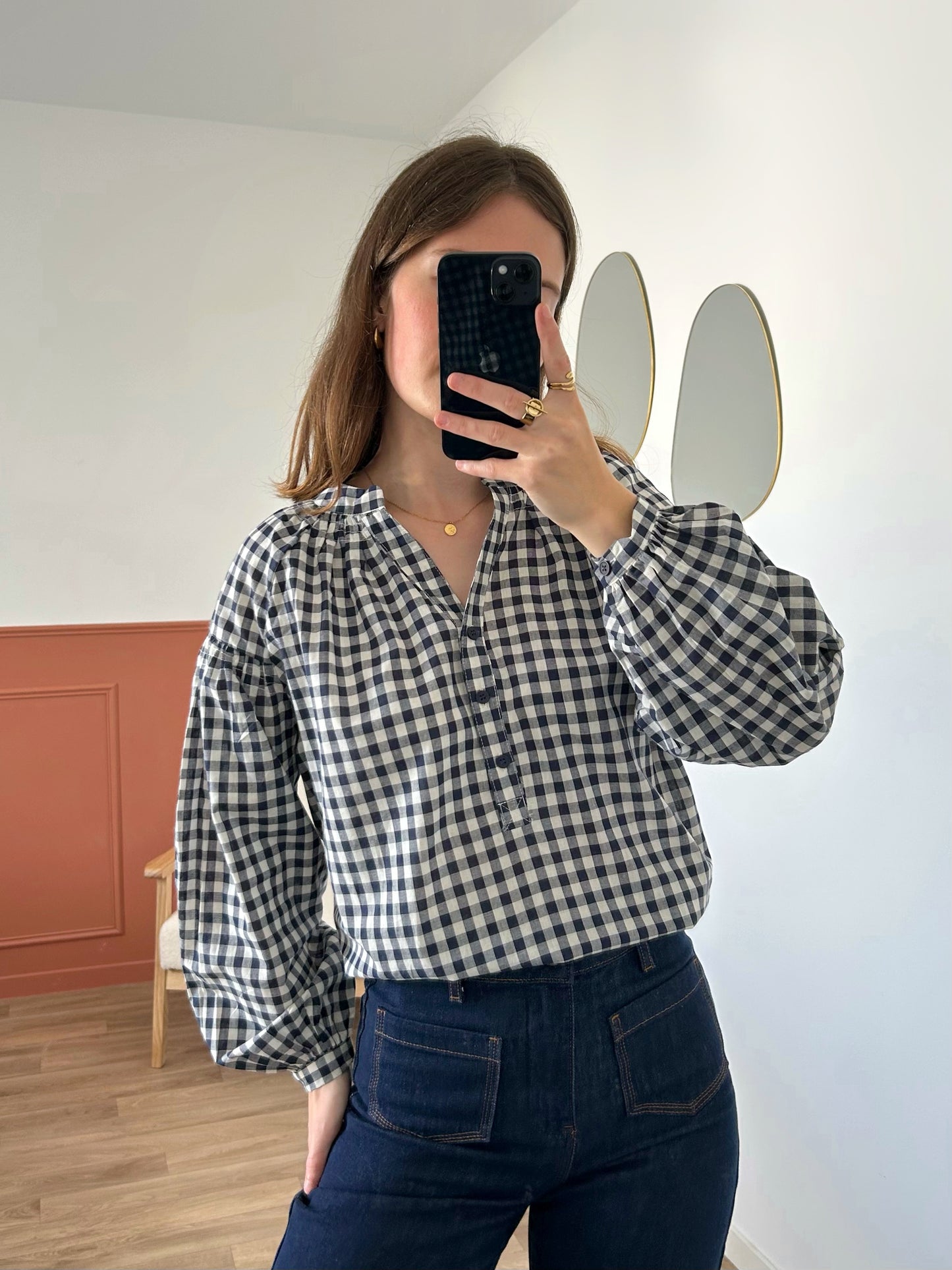 Blouse VANESSA bleu marine