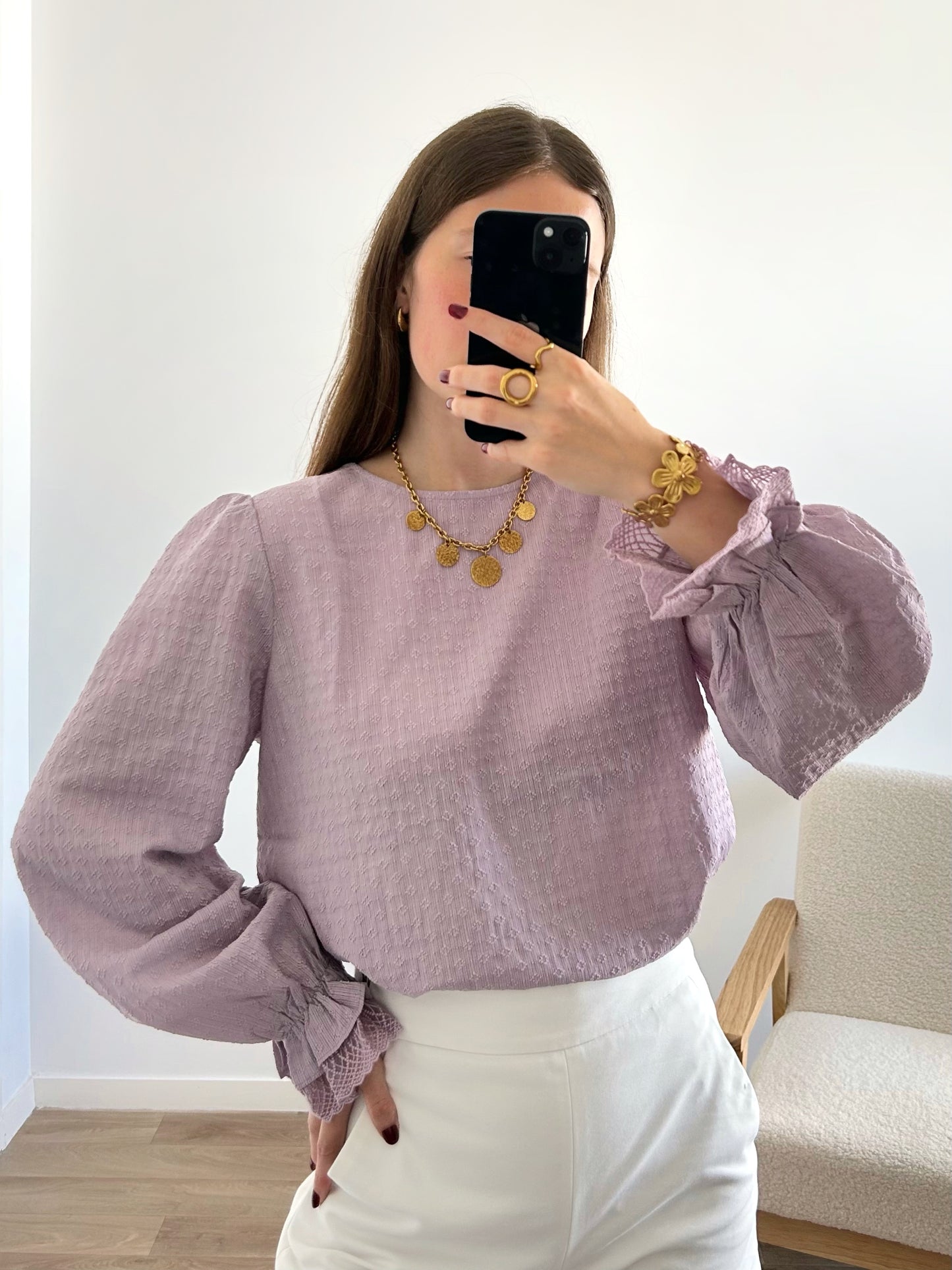 Blouse JUSTINE lila