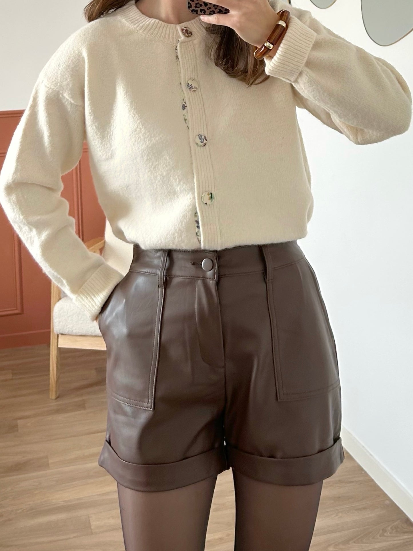 Short similicuir TESSA