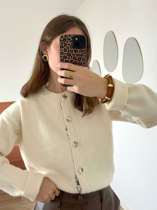 Cardigan ELISA écru