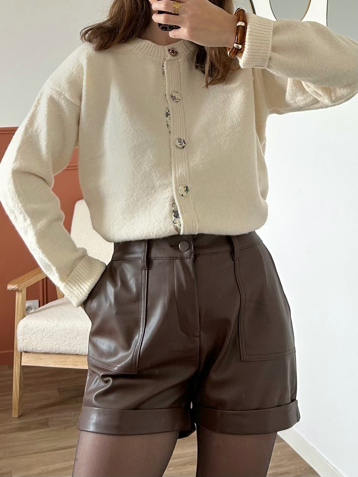 Short similicuir TESSA