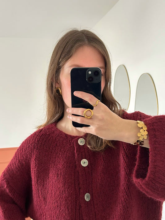 Cardigan EVA bordeaux