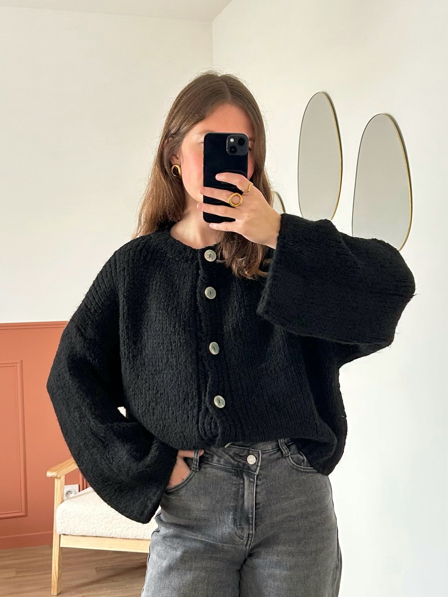 Cardigan EVA noir