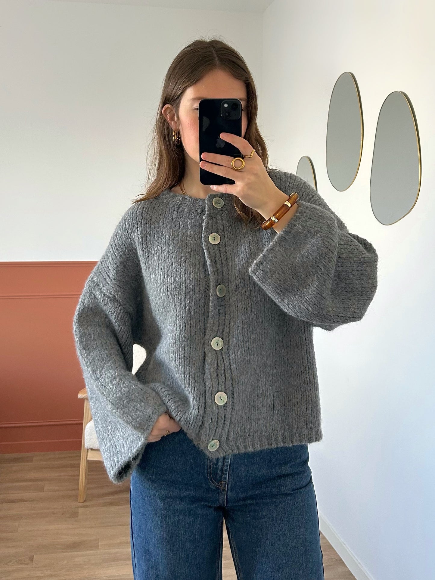 Cardigan EVA gris