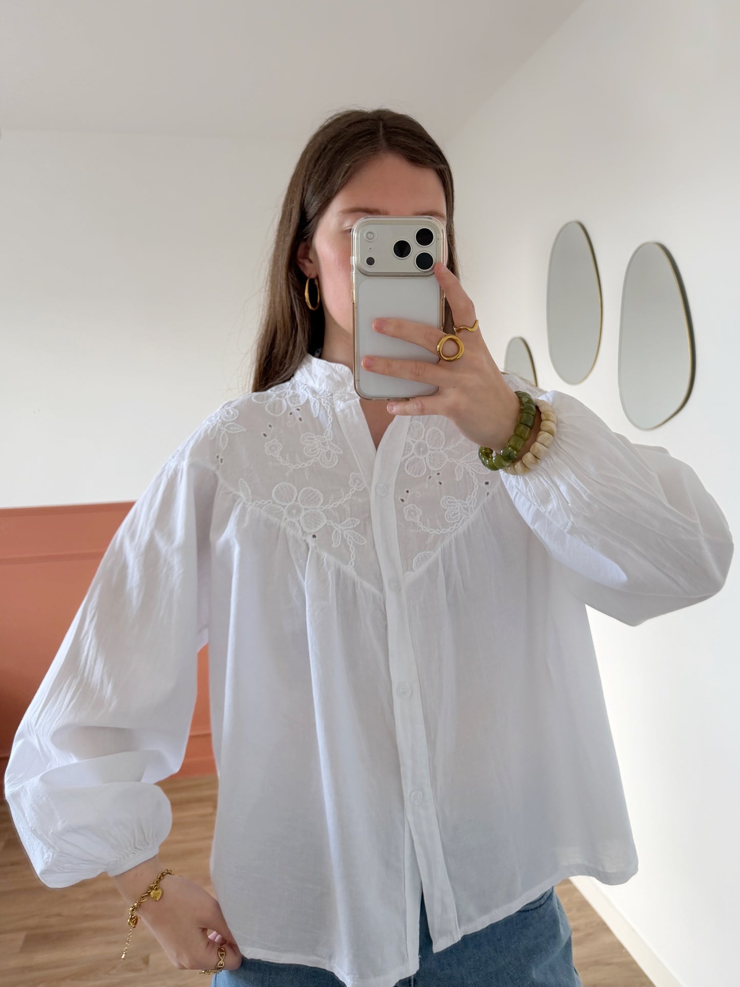 Blouse CASSANDRE blanche