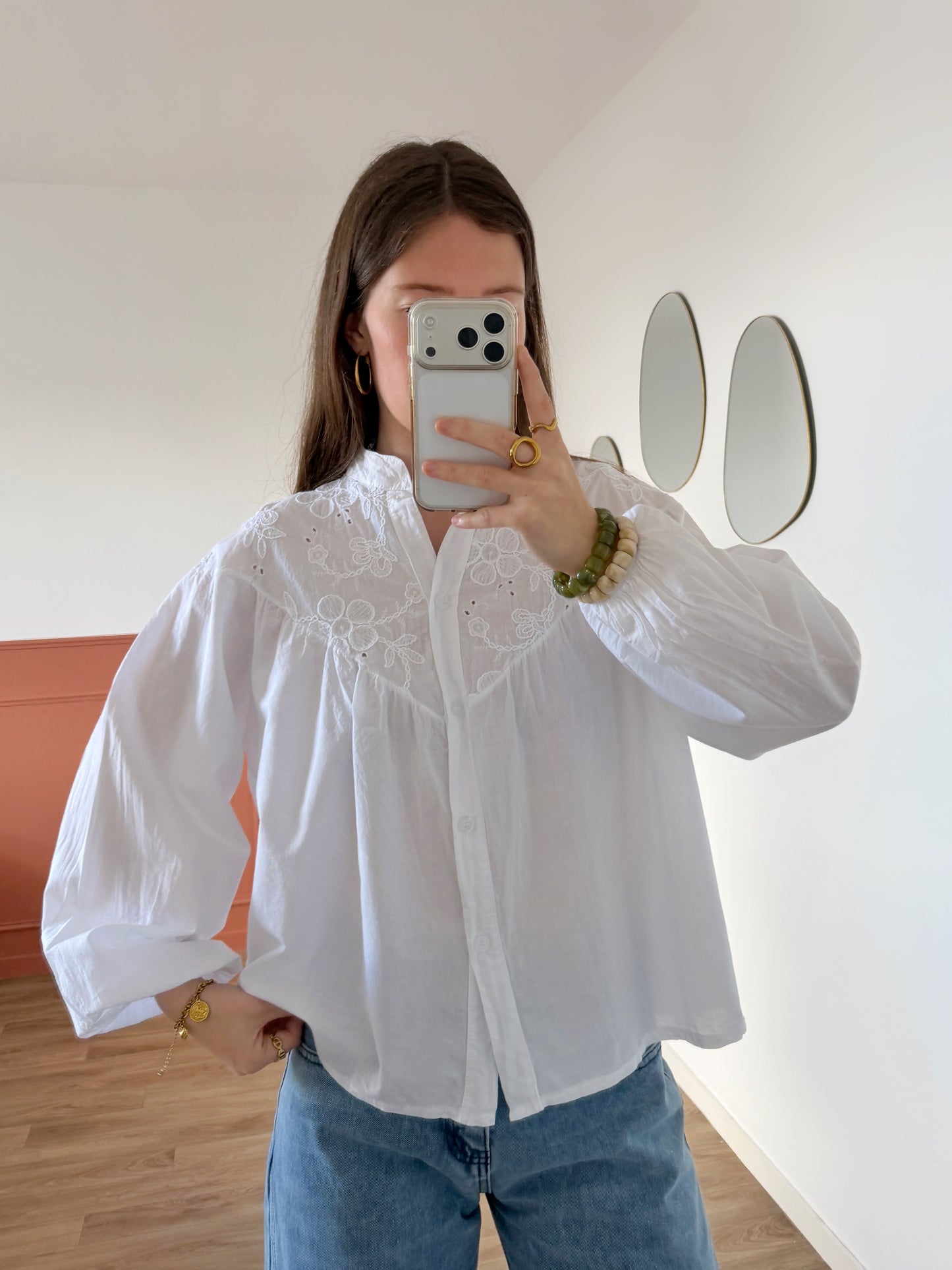 Blouse CASSANDRE blanche