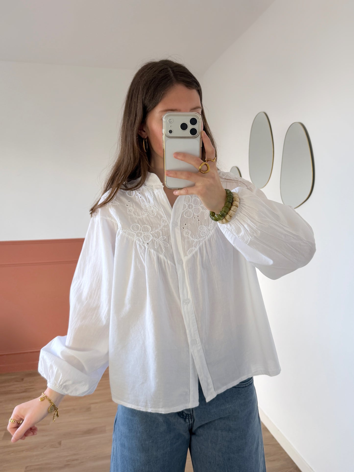 Blouse CASSANDRE blanche