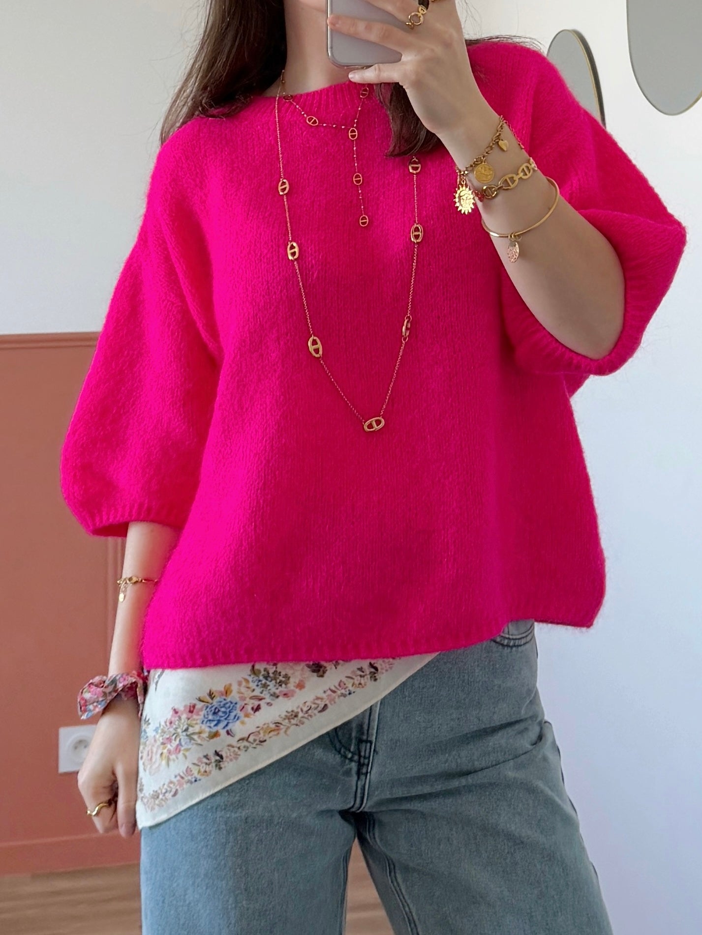 Foulard JULINE rose
