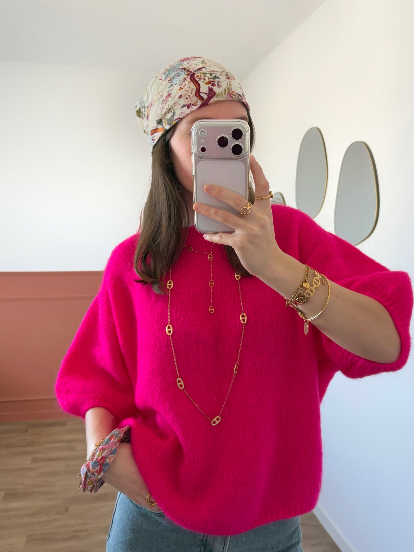 Foulard JULINE rose