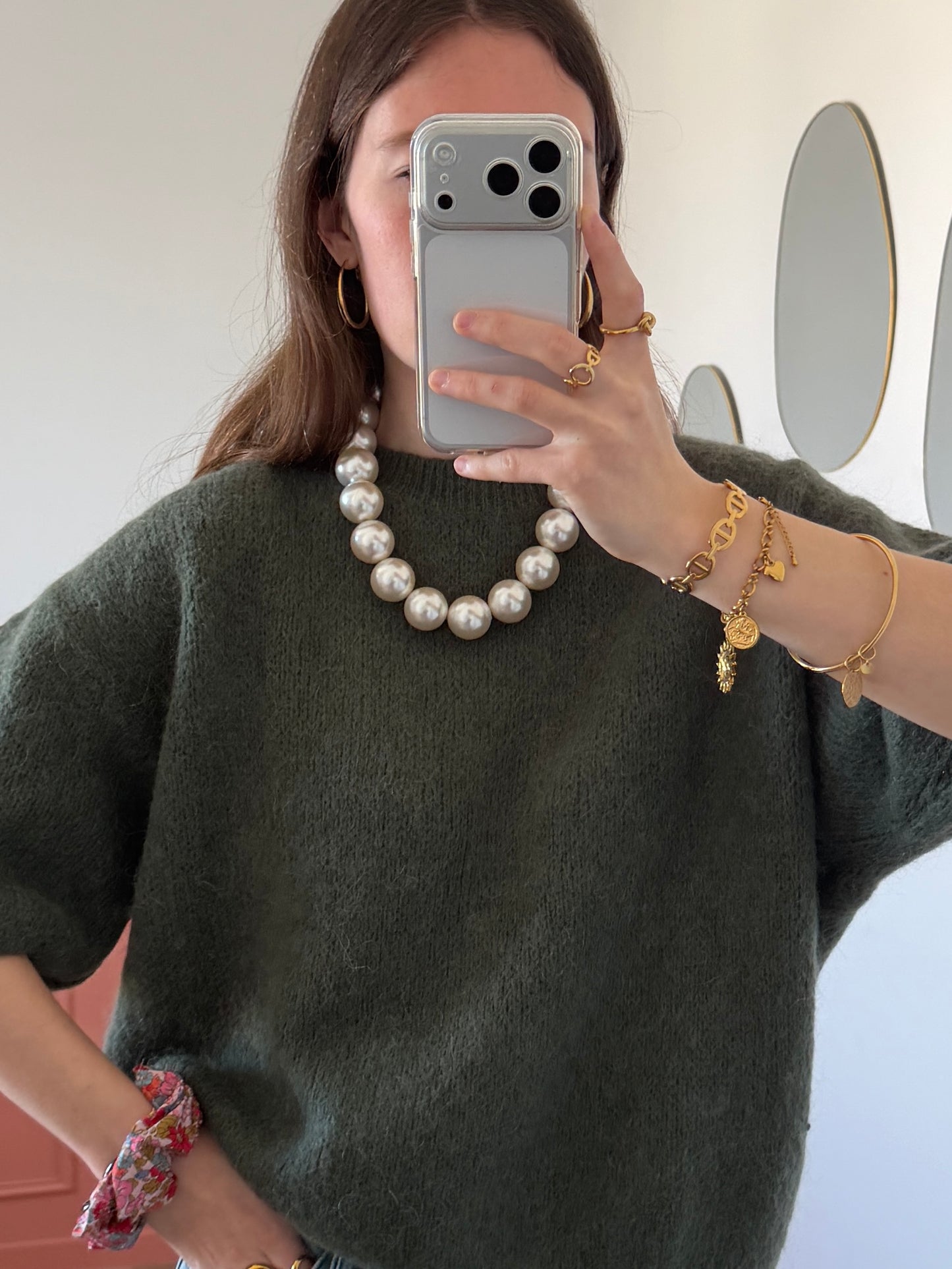 Collier PERLA blanc