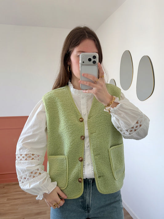 Veste sans manches MAXINE verte