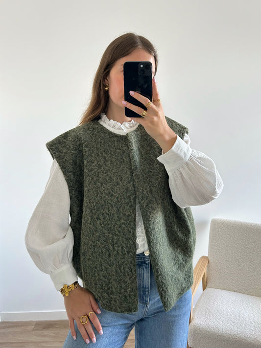 Veste sans manches LINA kaki