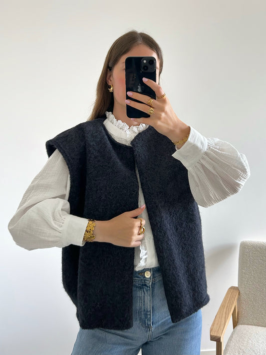 Veste sans manches LINA bleu marine