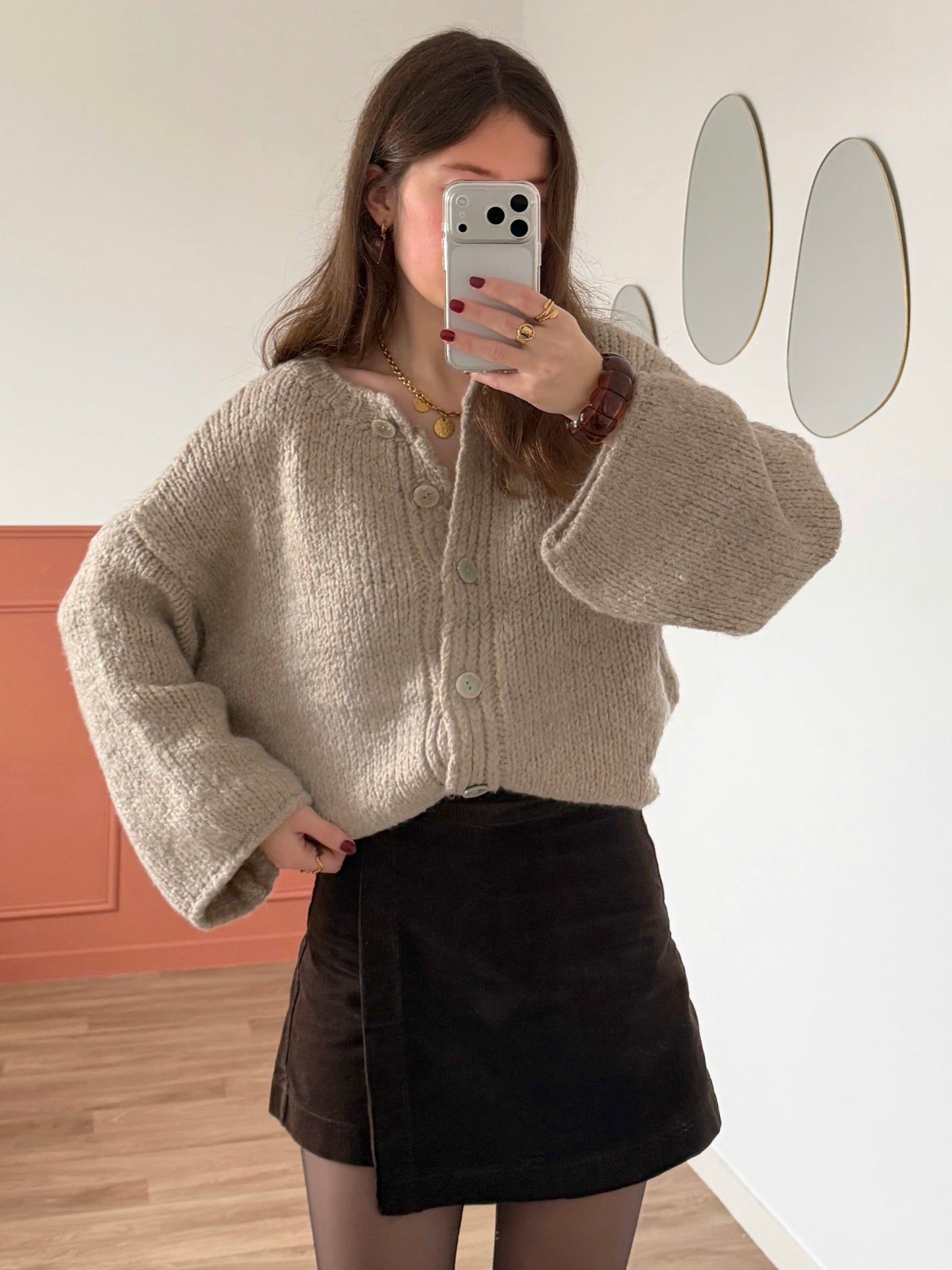 Jupe-short MAELLE marron
