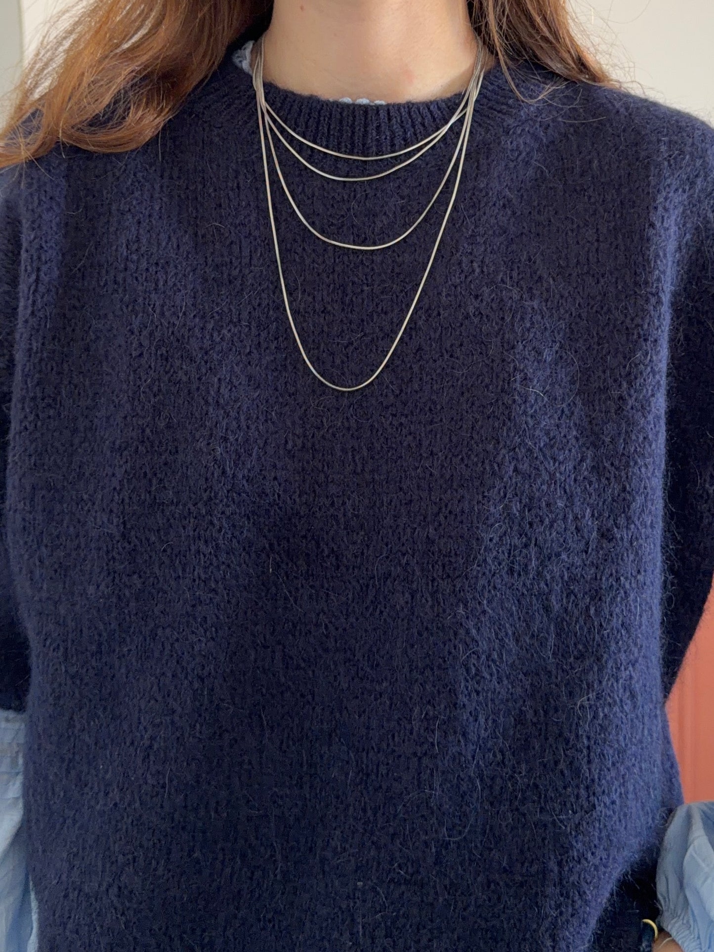 Collier multichaines LIA argenté