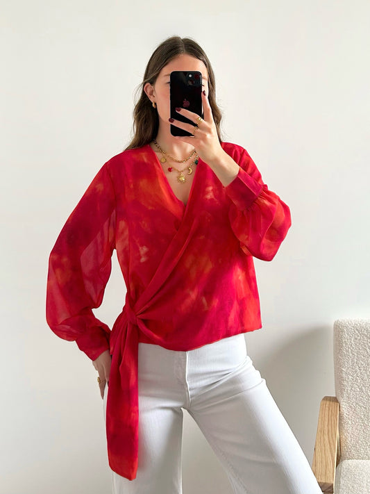 Blouse cache coeur HÉLÈNE
