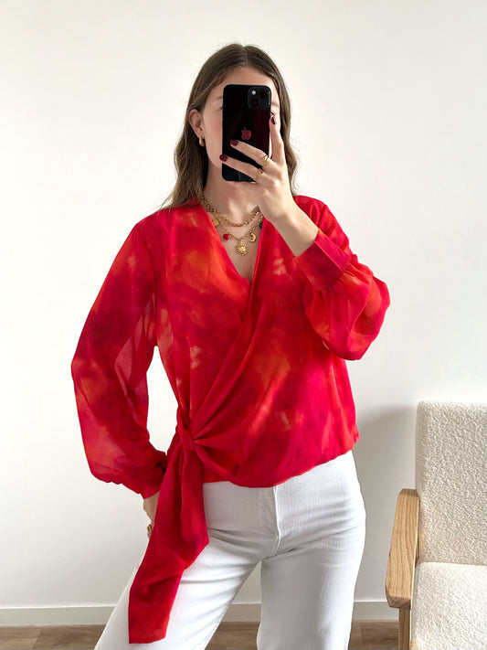 Blouse cache coeur HÉLÈNE