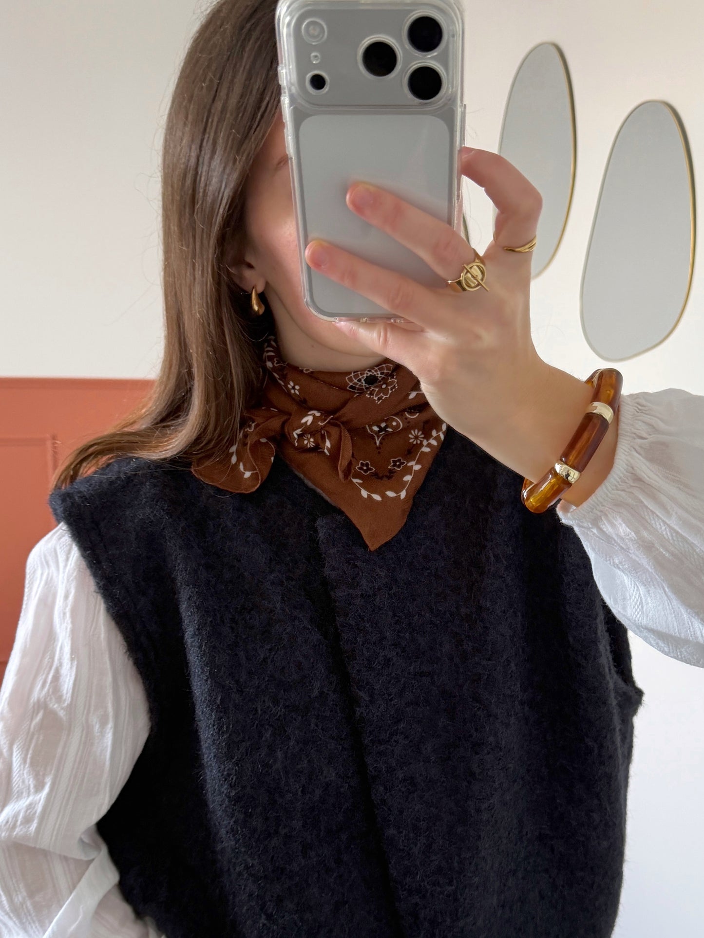 Foulard ELSA marron