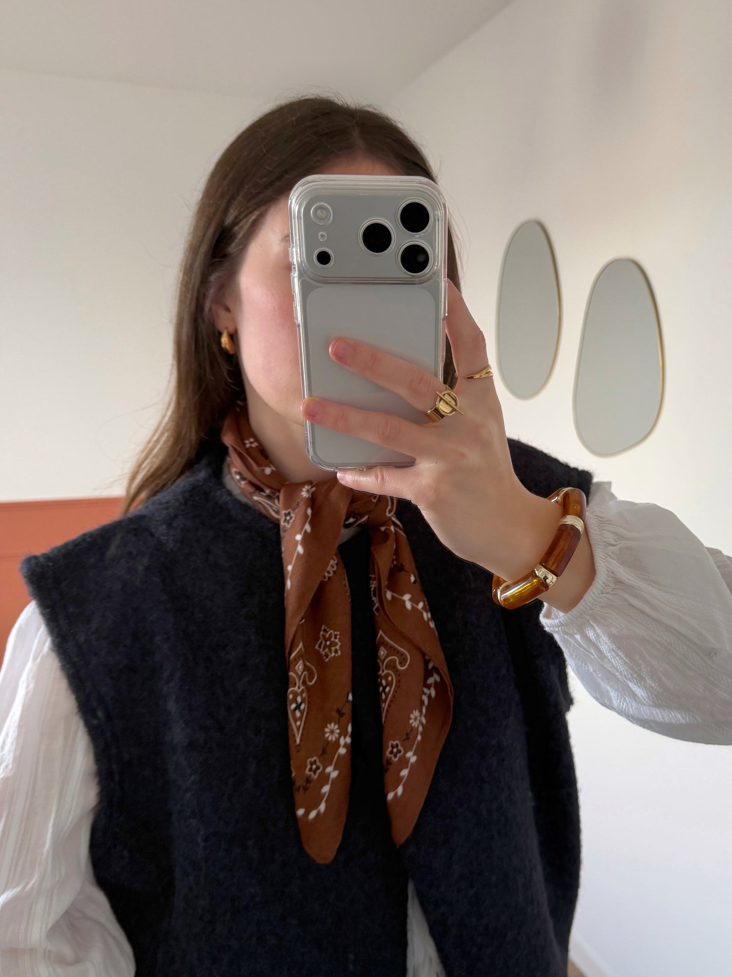 Foulard ELSA marron