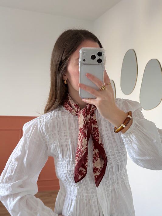 Foulard LÉA rouge