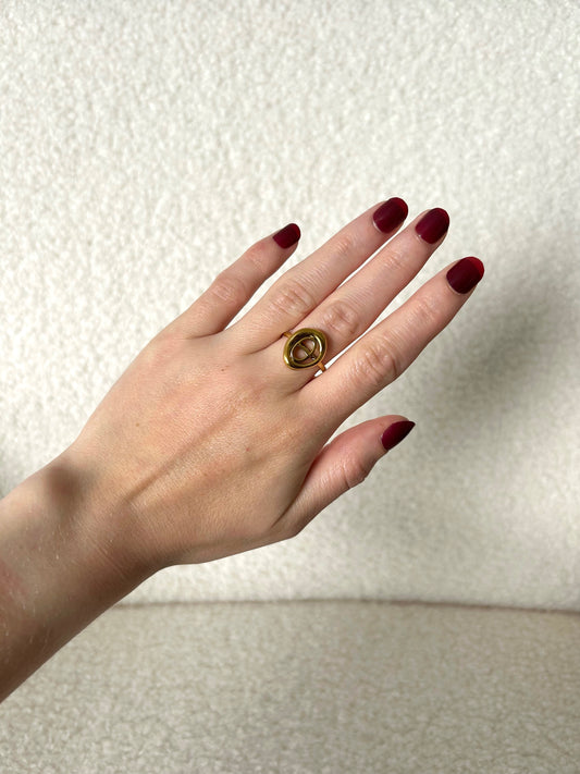 Bague ISA dorée