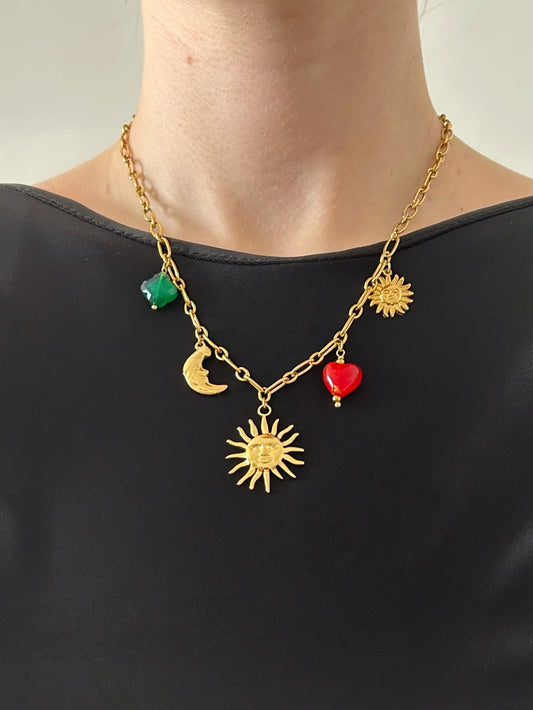 Collier breloques CLEO