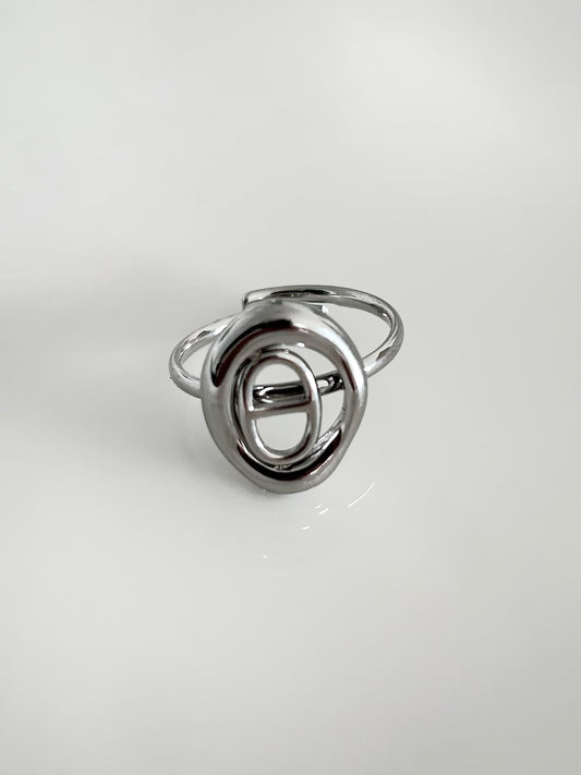 Bague ISA argentée