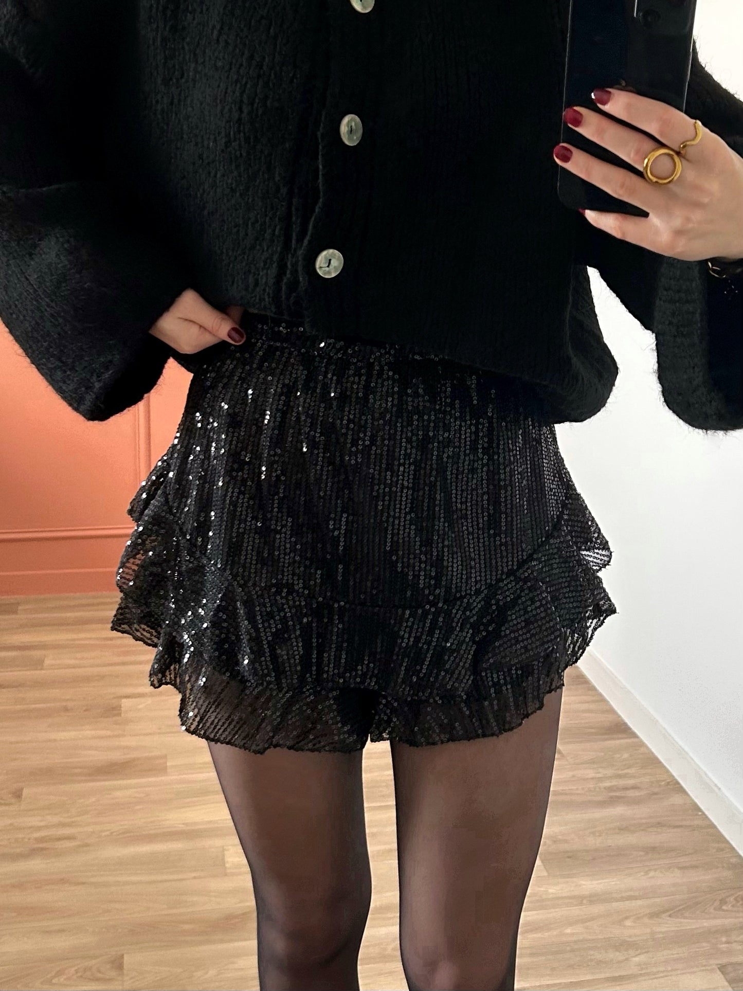 Jupe-short SERENA noire