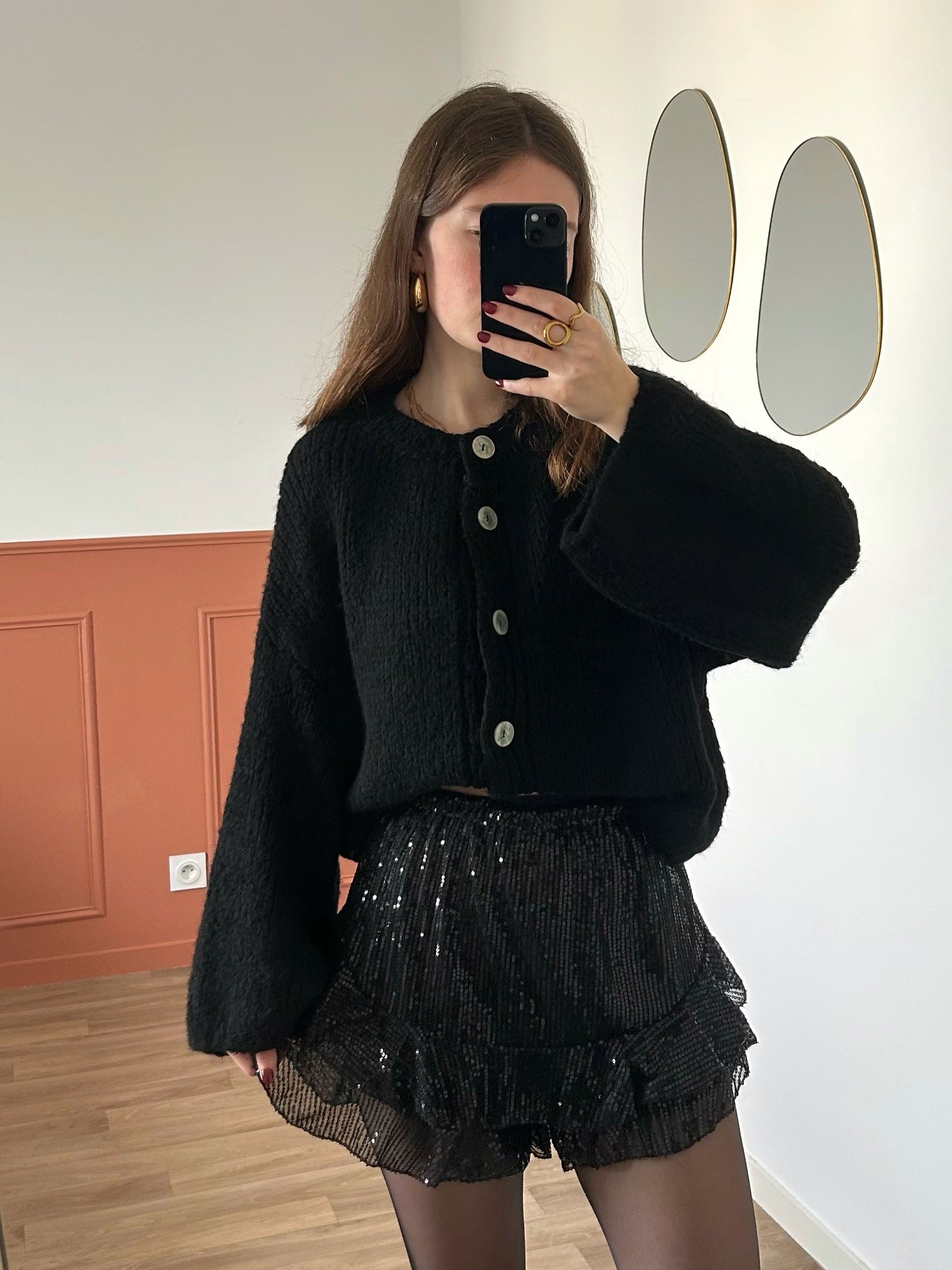 Jupe-short SERENA noire