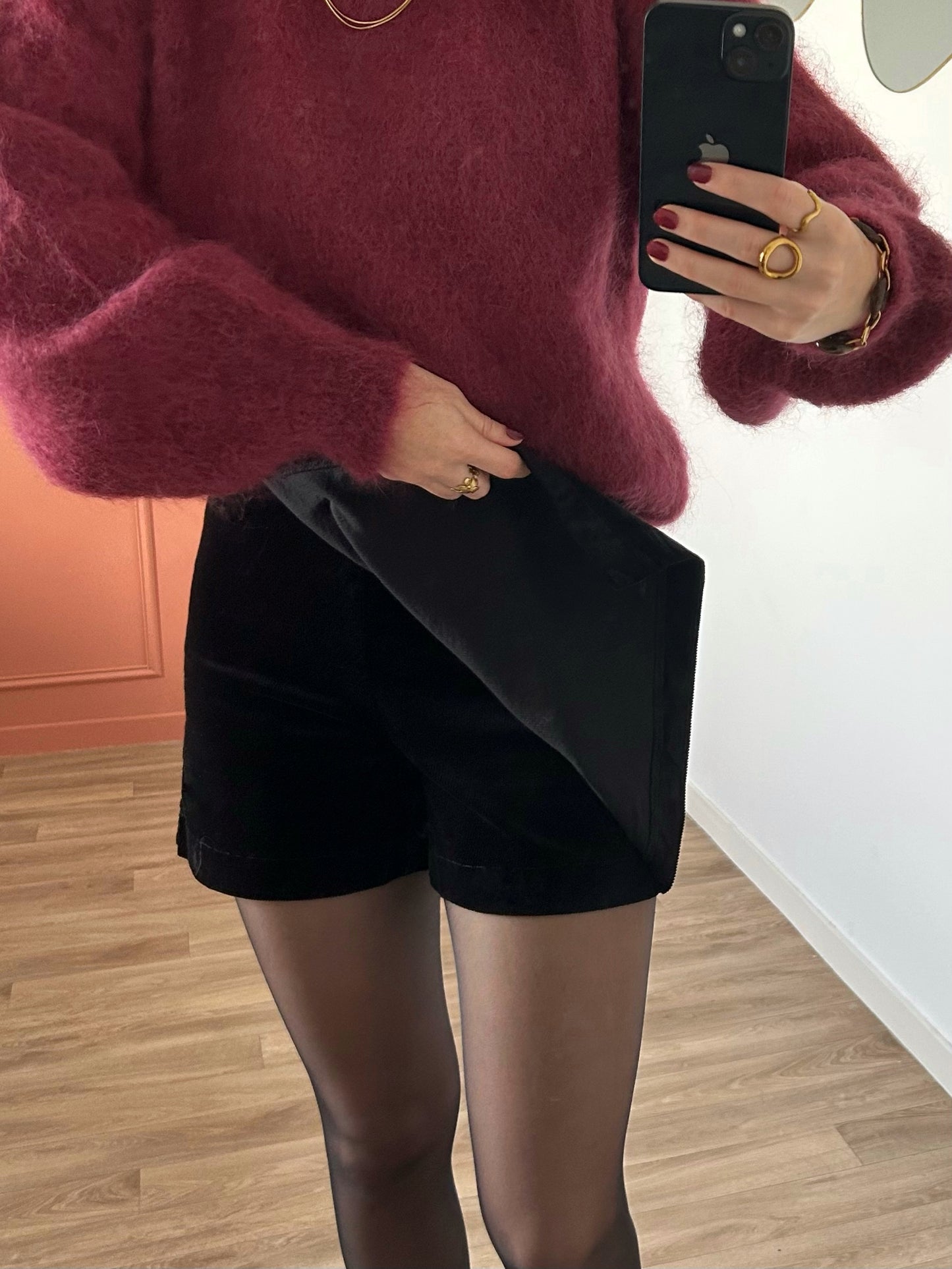 Jupe-short MAELLE noire