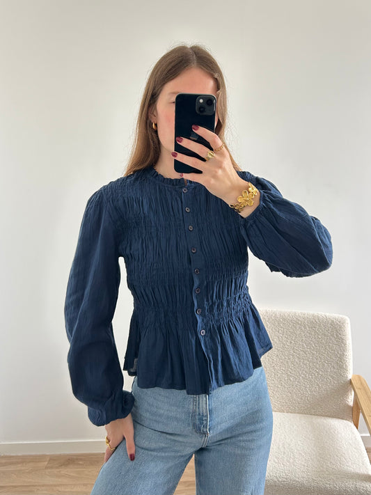 Blouse EMMA bleu marine