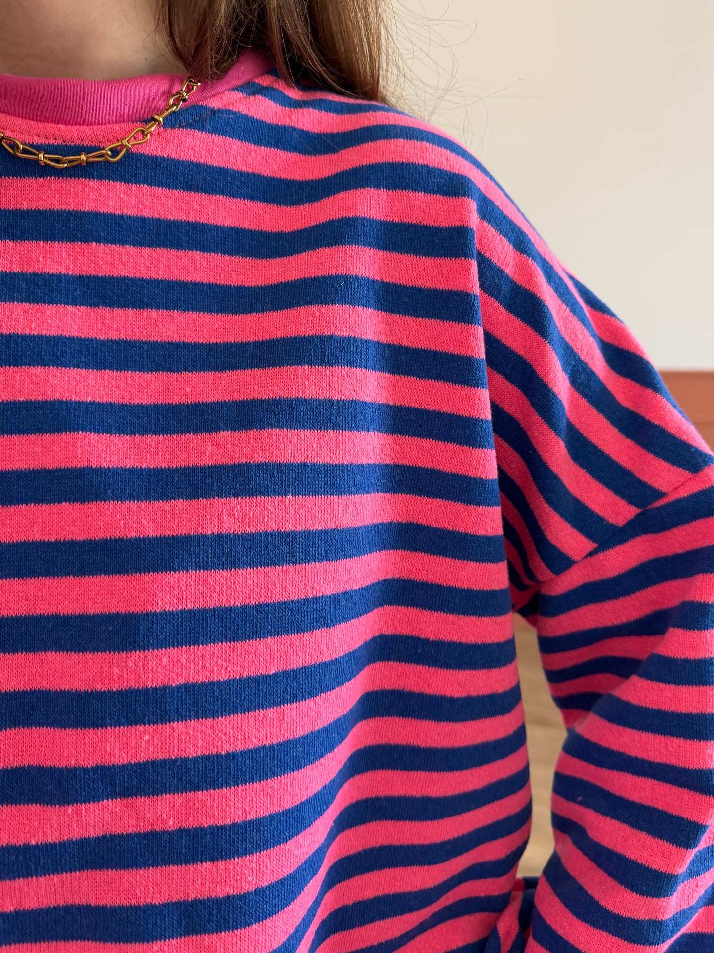 T-shirt ENORA rose et bleu