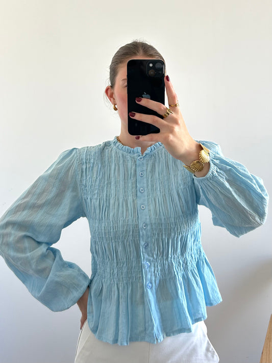Blouse EMMA bleu clair