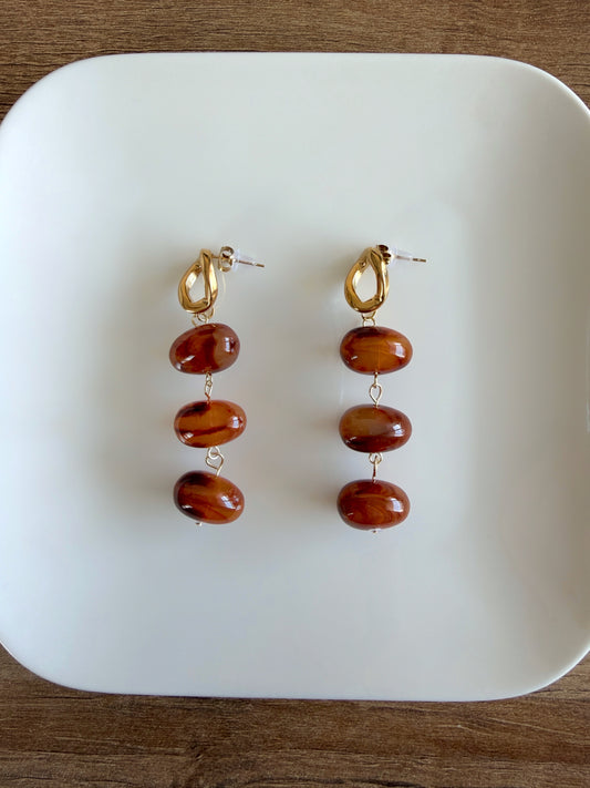 Boucles d'oreilles BRUNE