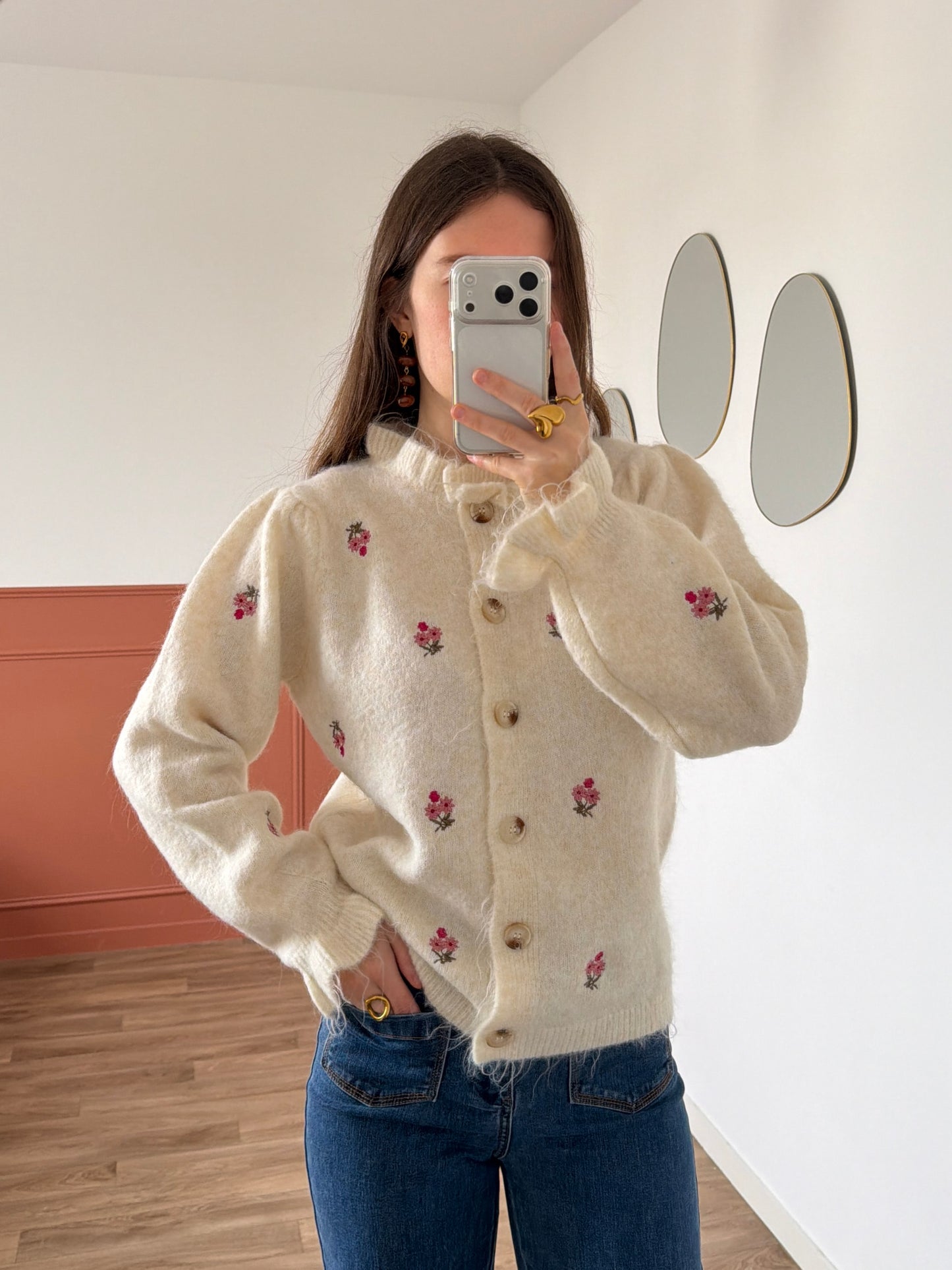 Cardigan fleuri CLARISSE