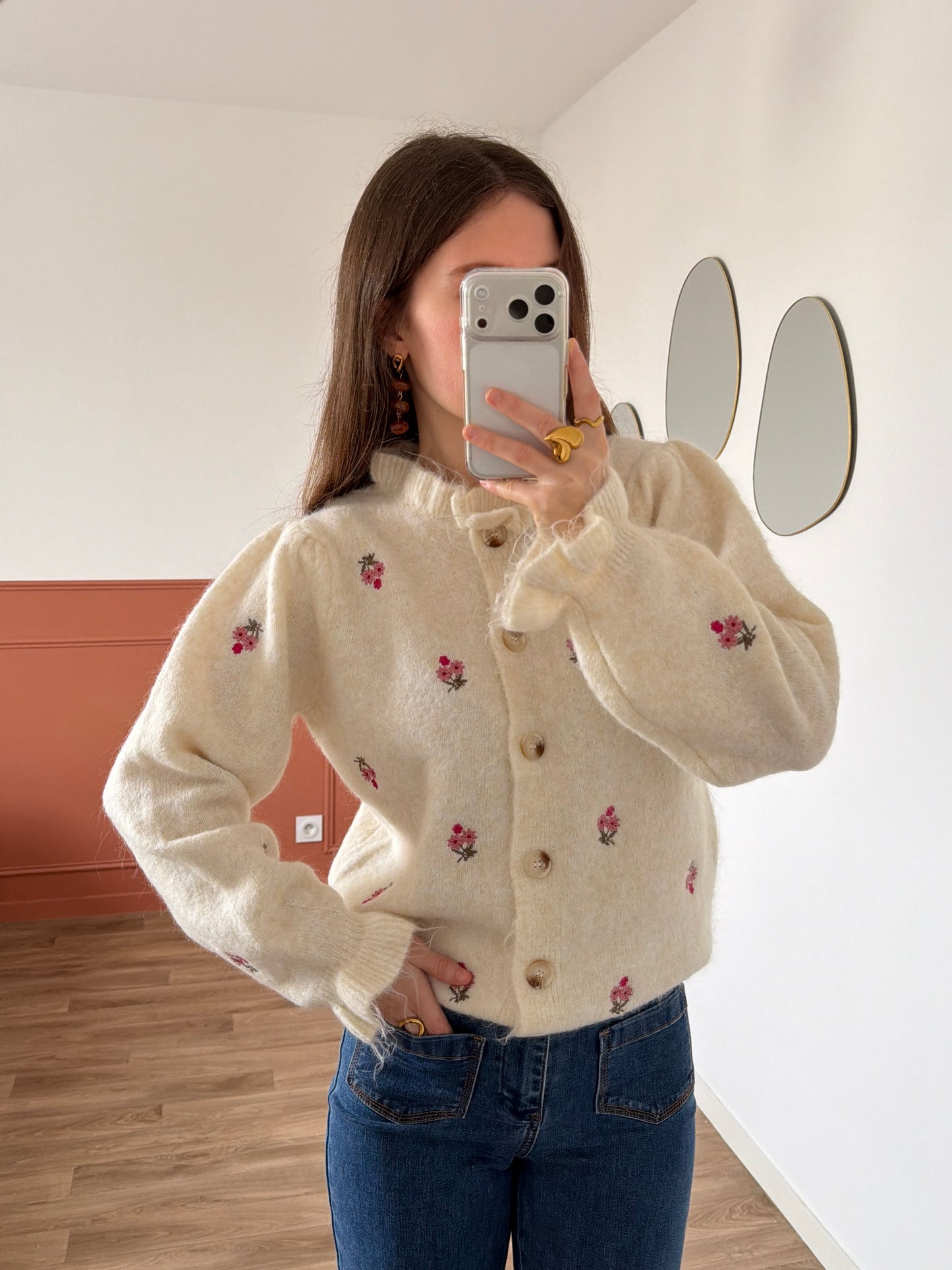 Cardigan fleuri CLARISSE