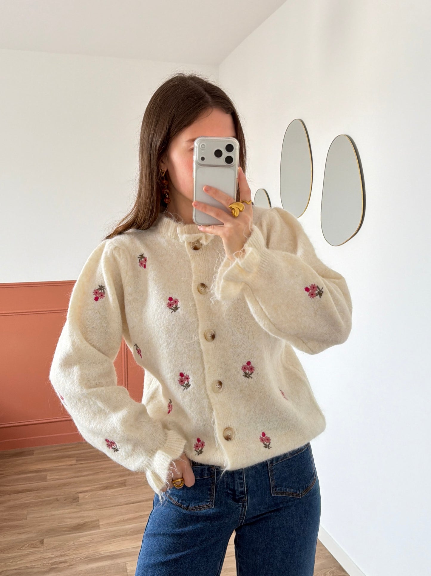 Cardigan fleuri CLARISSE